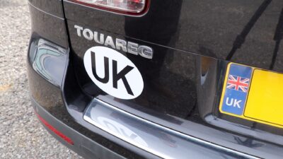 UK sticker for European travel